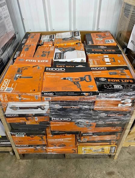 RIDGID Tool Pallet Wholesale (150 Pieces)